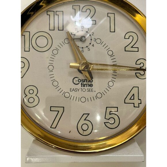 Rare Vintage Cosmo Time Alarm Clock MCM - Picture 3 of 4